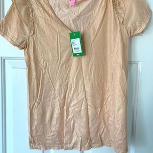 Lilly Pulitzer Samaria top in Sand Medium